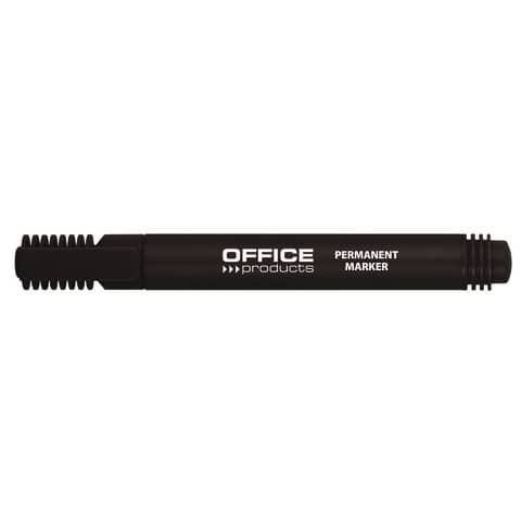 Marcatore permanente Office Products punta tonda 1-3 mm nero conf. 12 pezzi - 17071211-05